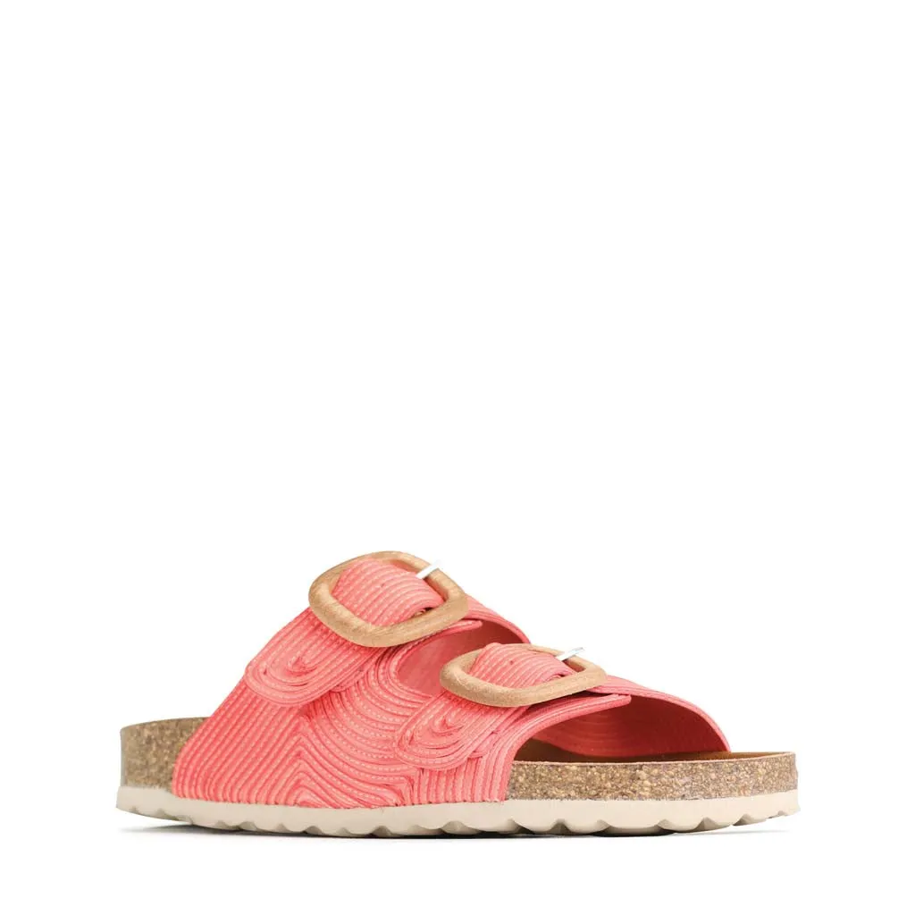 GIANA LEDER-SLIDES SANDALEN