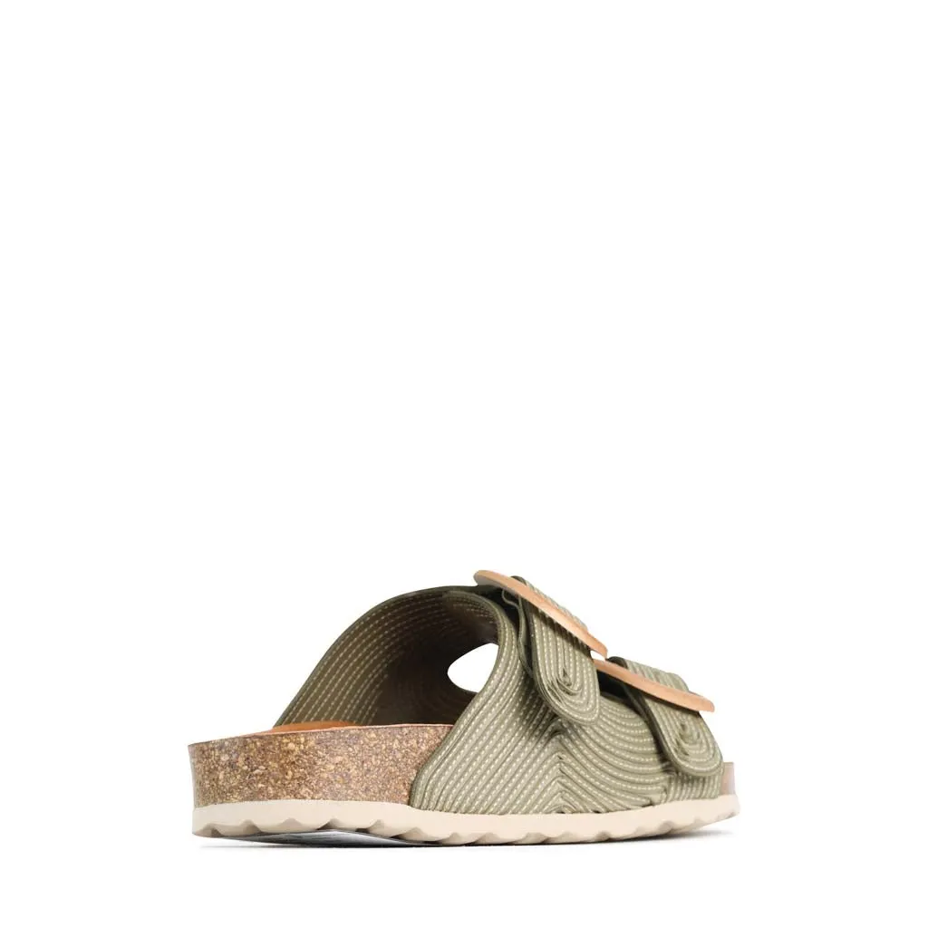 GIANA LEDER-SLIDES SANDALEN