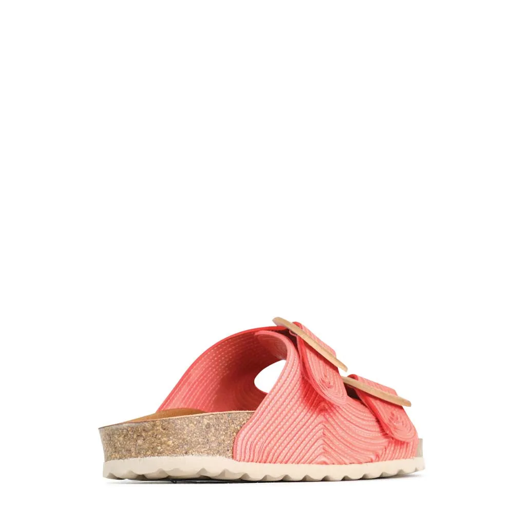 GIANA LEDER-SLIDES SANDALEN