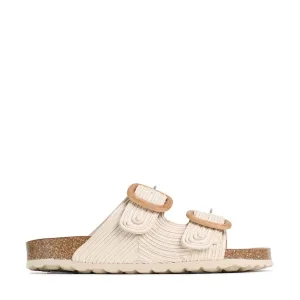 GIANA LEDER-SLIDES SANDALEN