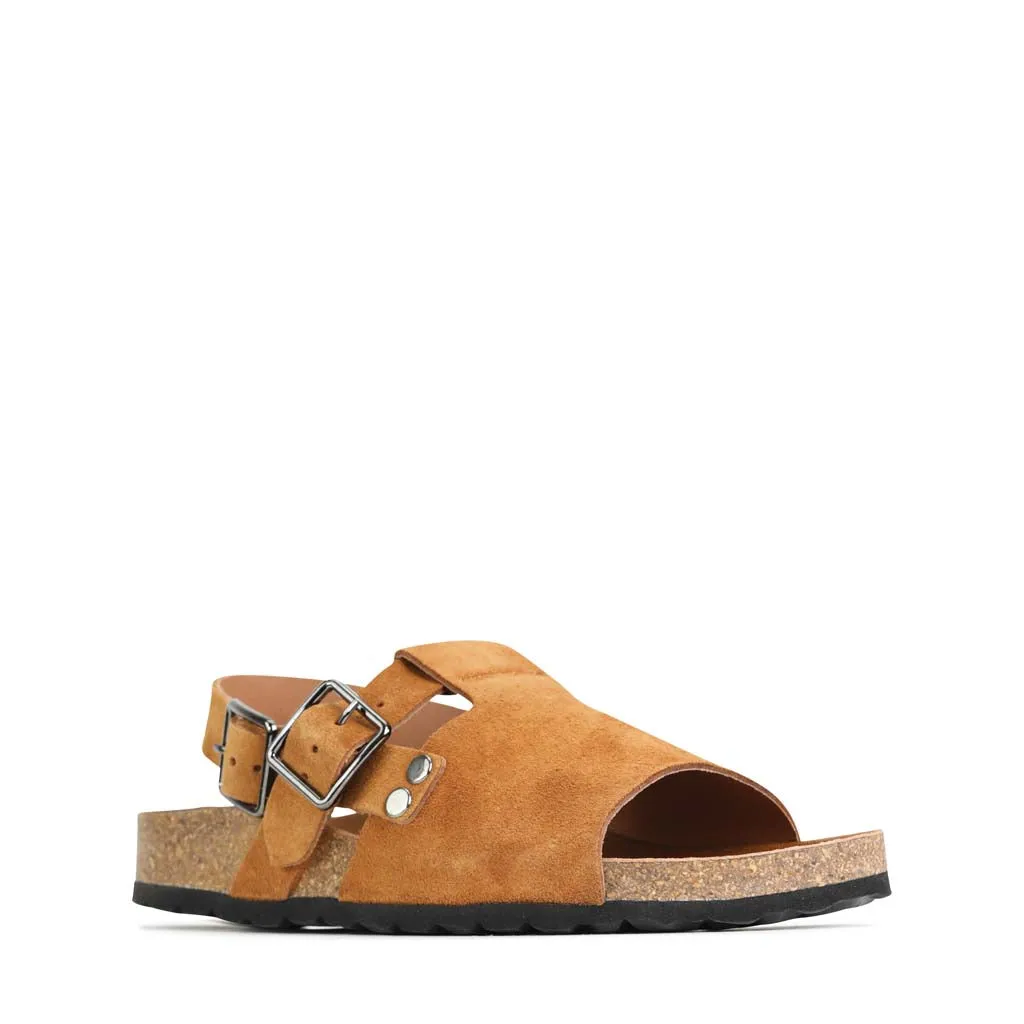 GIANN CROSSOVER RIEMCHENSANDALEN AUS LEDER