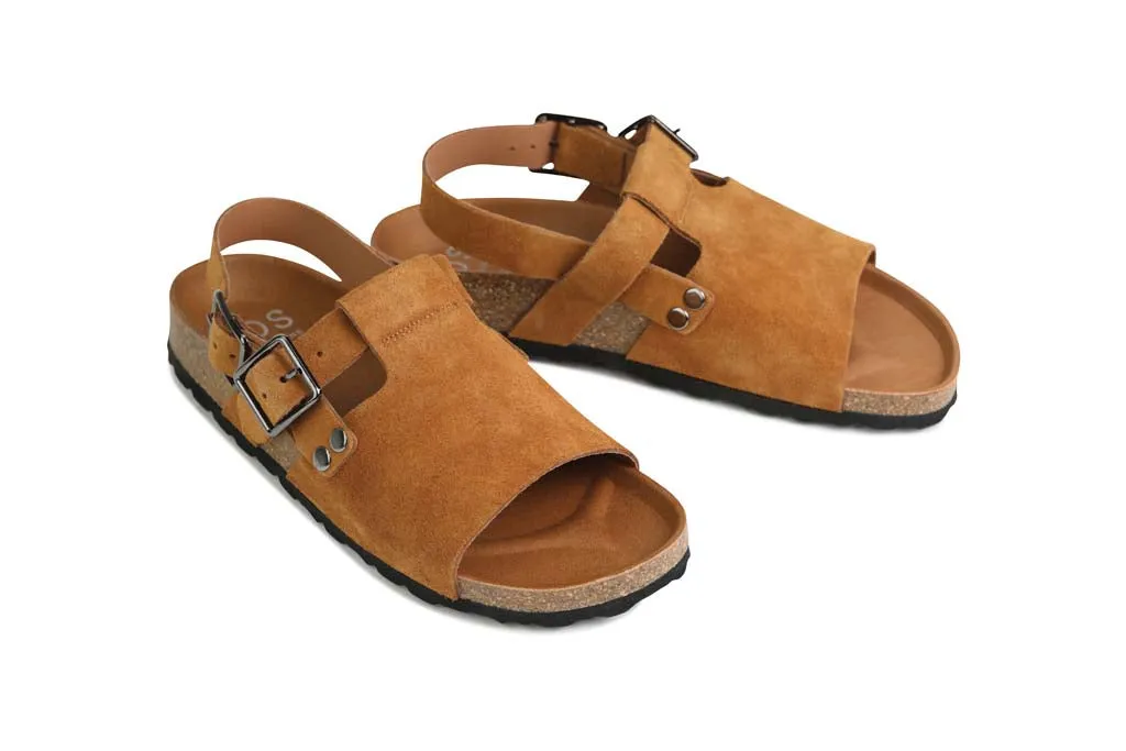 GIANN CROSSOVER RIEMCHENSANDALEN AUS LEDER