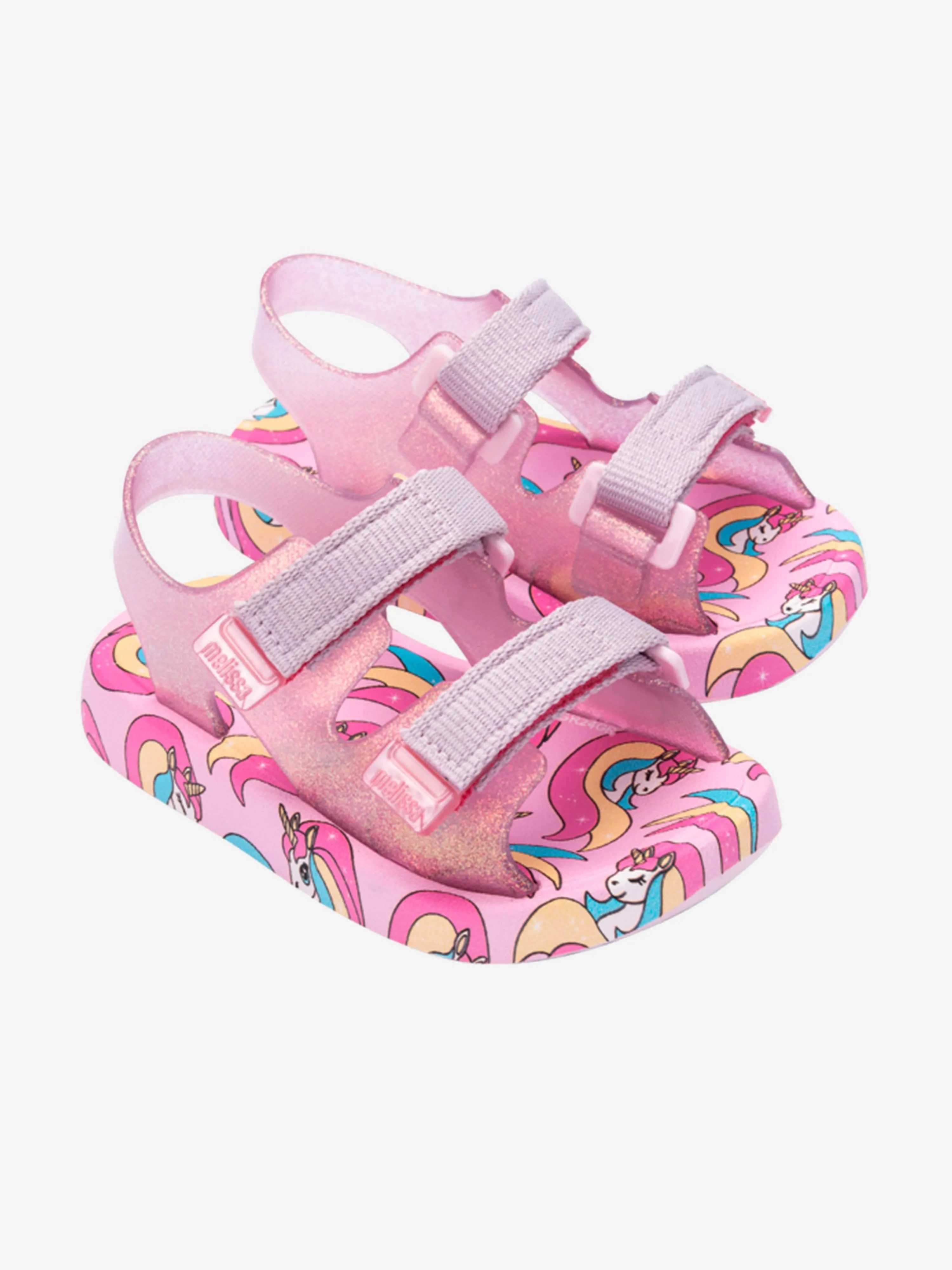 Mädchen Mix Einhorn Sandalen in Rosa