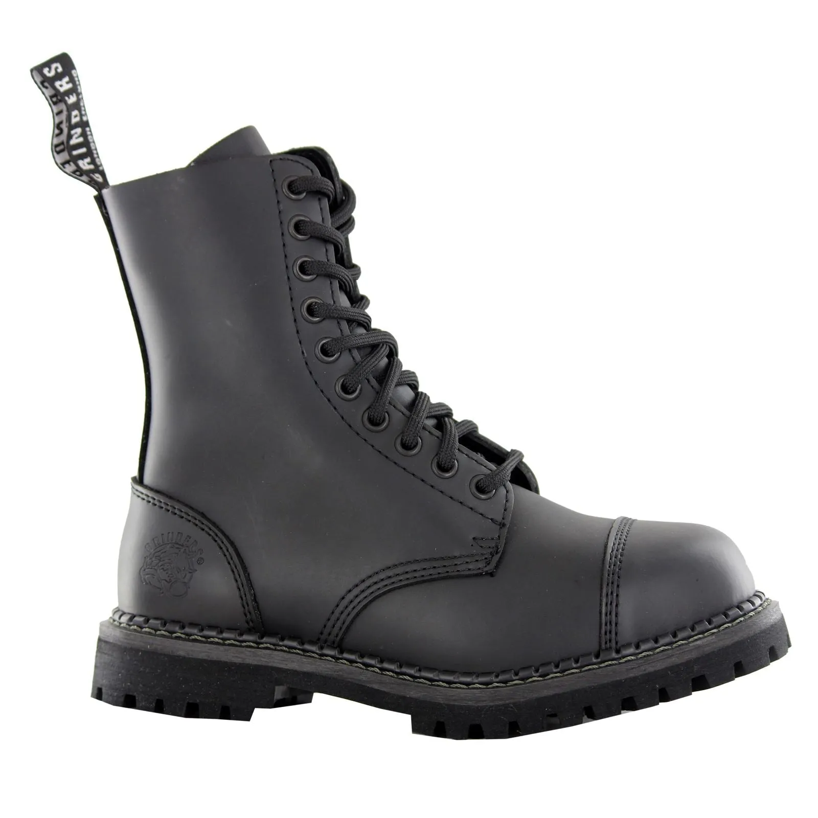 Grinders Stag Cs Derby Black Unisex Stiefel mit Stahlkappe