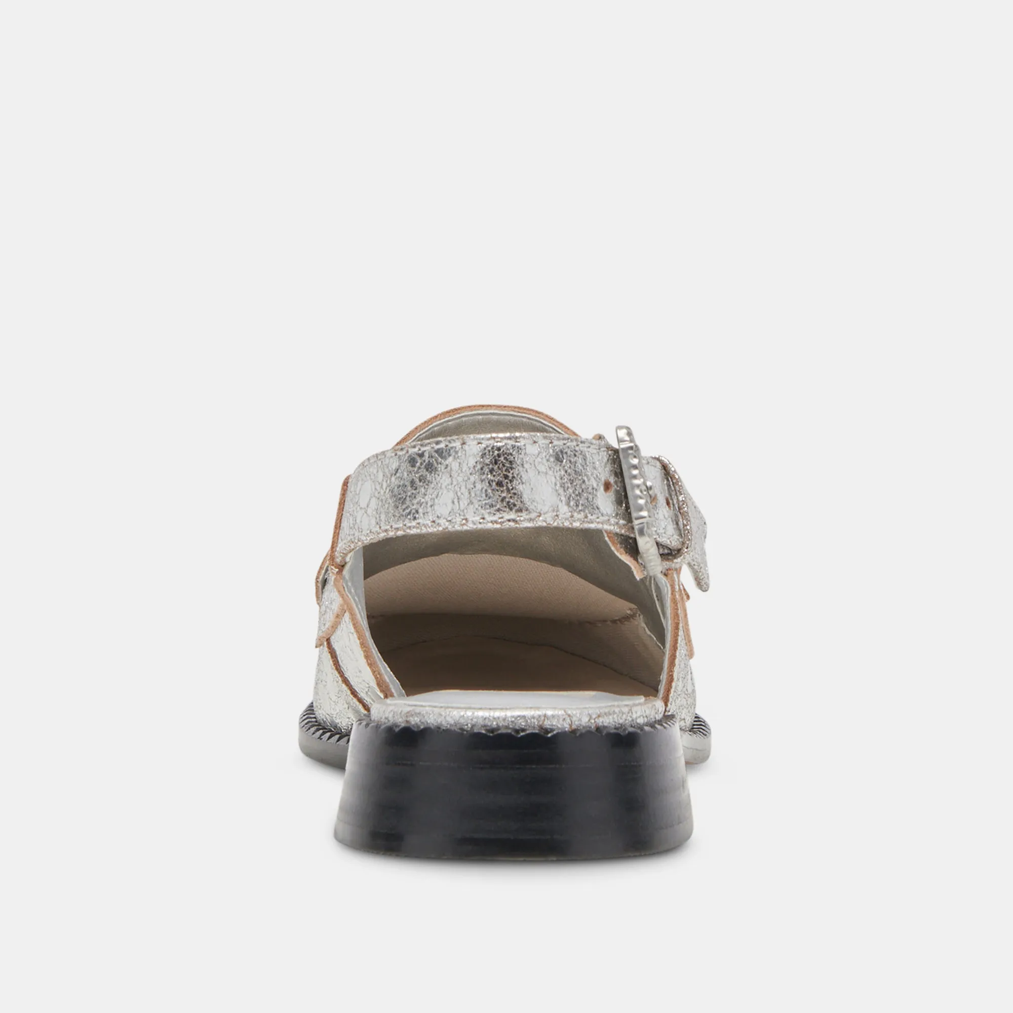 HARDI LOAFERS SILBER CRACKLED LEDER