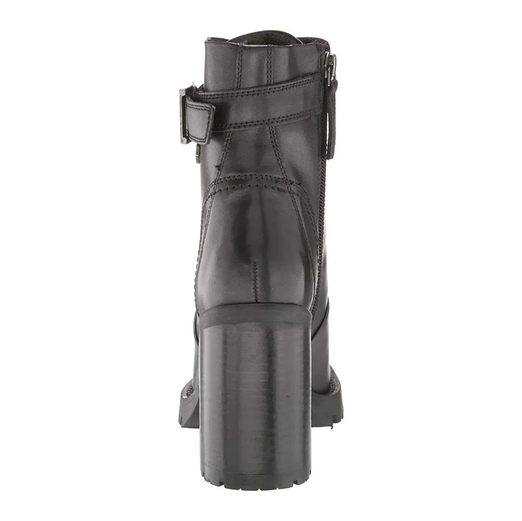 Harley Davidson Adina Vollnarbenleder Blockabsatz Damen-Reitstiefel