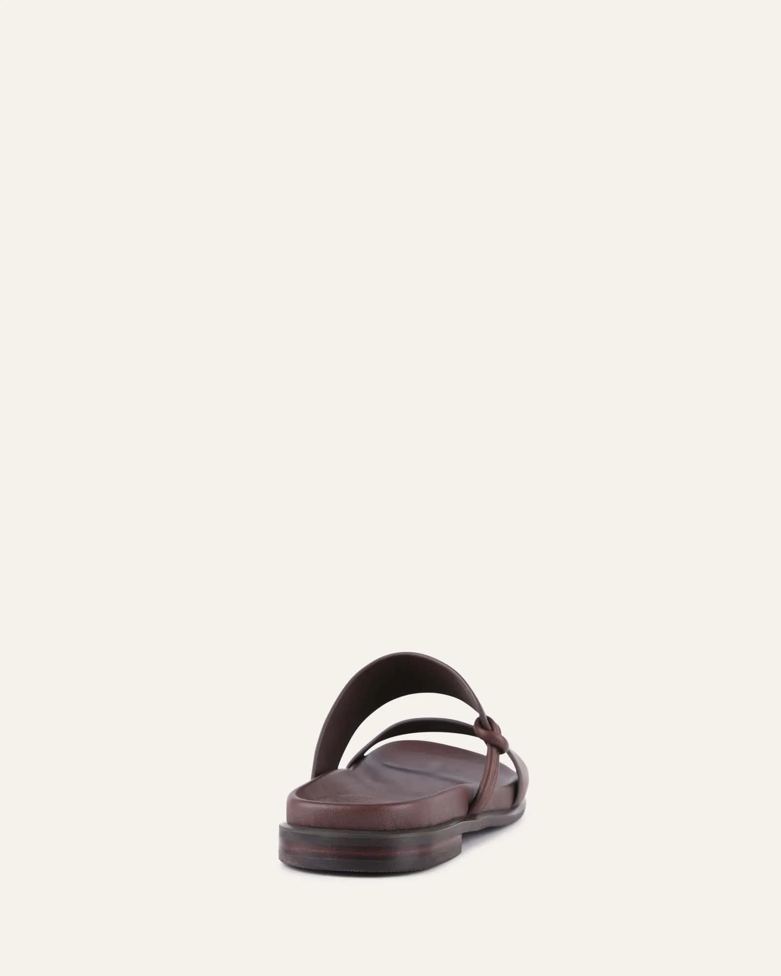 HAYES FLACHER SANDALEN BRAUNES LEDER