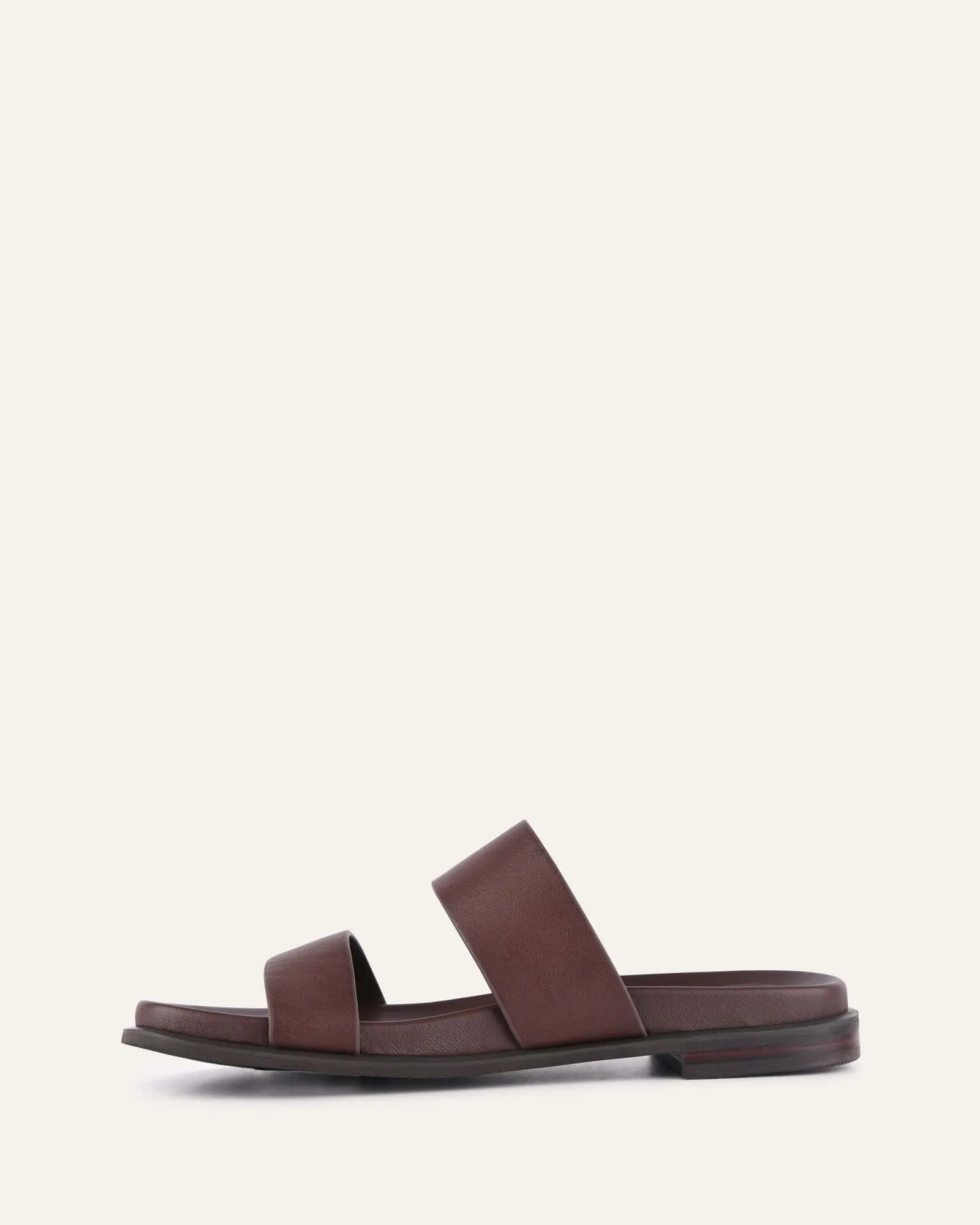 HAYES FLACHER SANDALEN BRAUNES LEDER