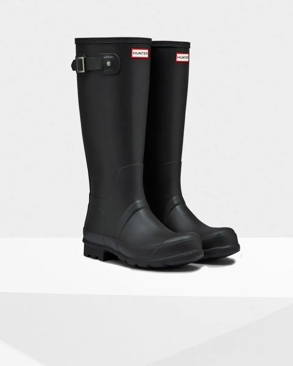 Hunter Herren Original Hohe Regenstiefel Schwarz
