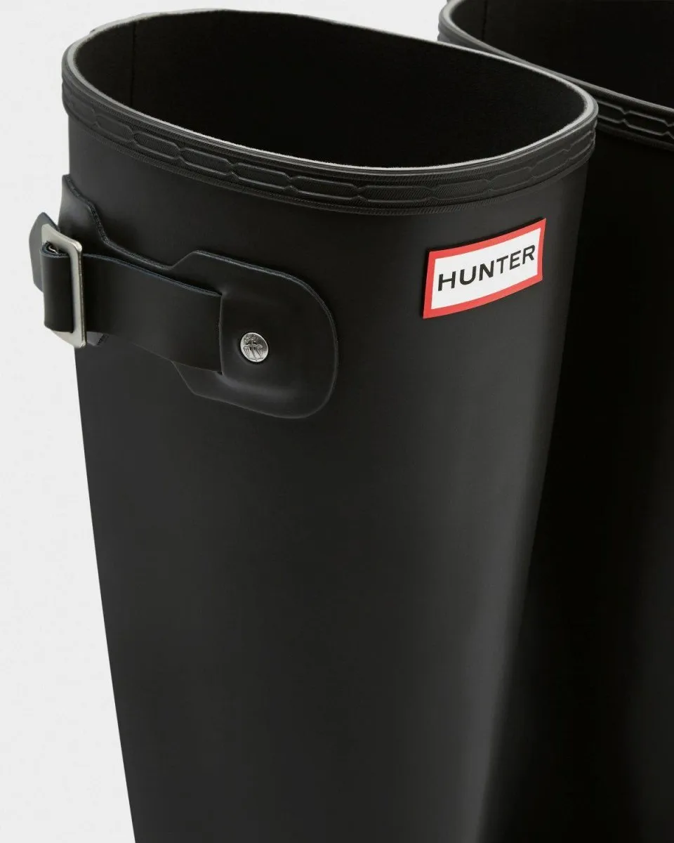 Hunter Herren Original Hohe Regenstiefel Schwarz