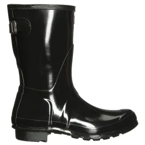 Hunter Original Kurze Stiefel mit verstellbarem Rücken, glänzendes Gummi, Damen-Kurzstiefel