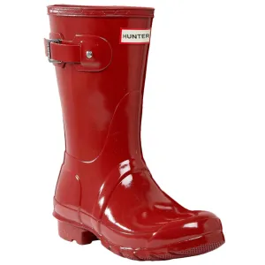 Hunter Original Glanzgummi Damen Kurzstiefel zum Reinschlüpfen