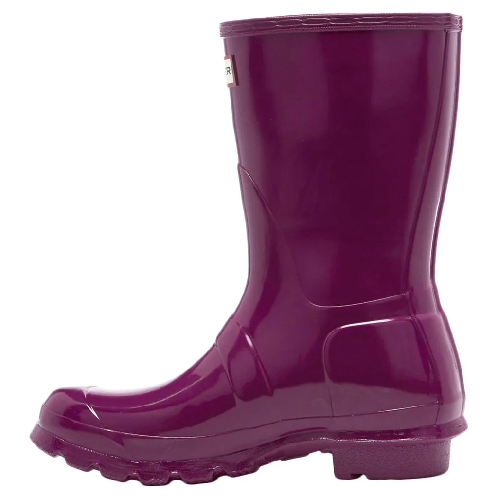 Hunter Original Glanzgummi Damen Kurzstiefel zum Reinschlüpfen