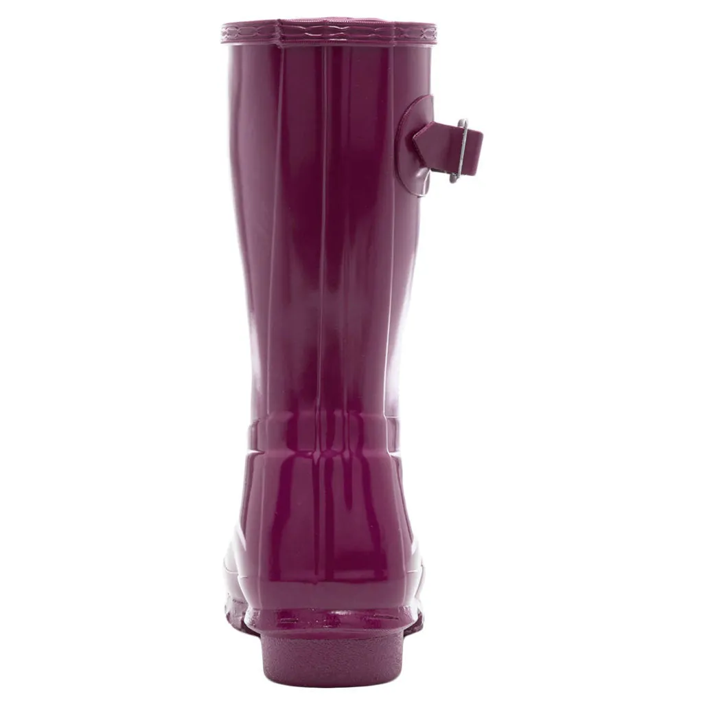Hunter Original Glanzgummi Damen Kurzstiefel zum Reinschlüpfen