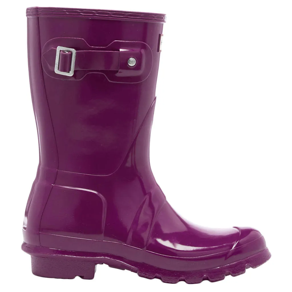 Hunter Original Glanzgummi Damen Kurzstiefel zum Reinschlüpfen