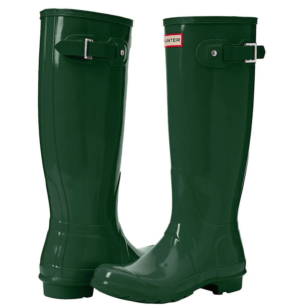 Hunter Original Glanz-Gummi Damen Hohe Stiefel Gummistiefel
