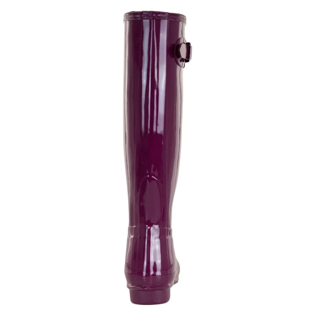 Hunter Original Glanz-Gummi Damen Hohe Stiefel Gummistiefel