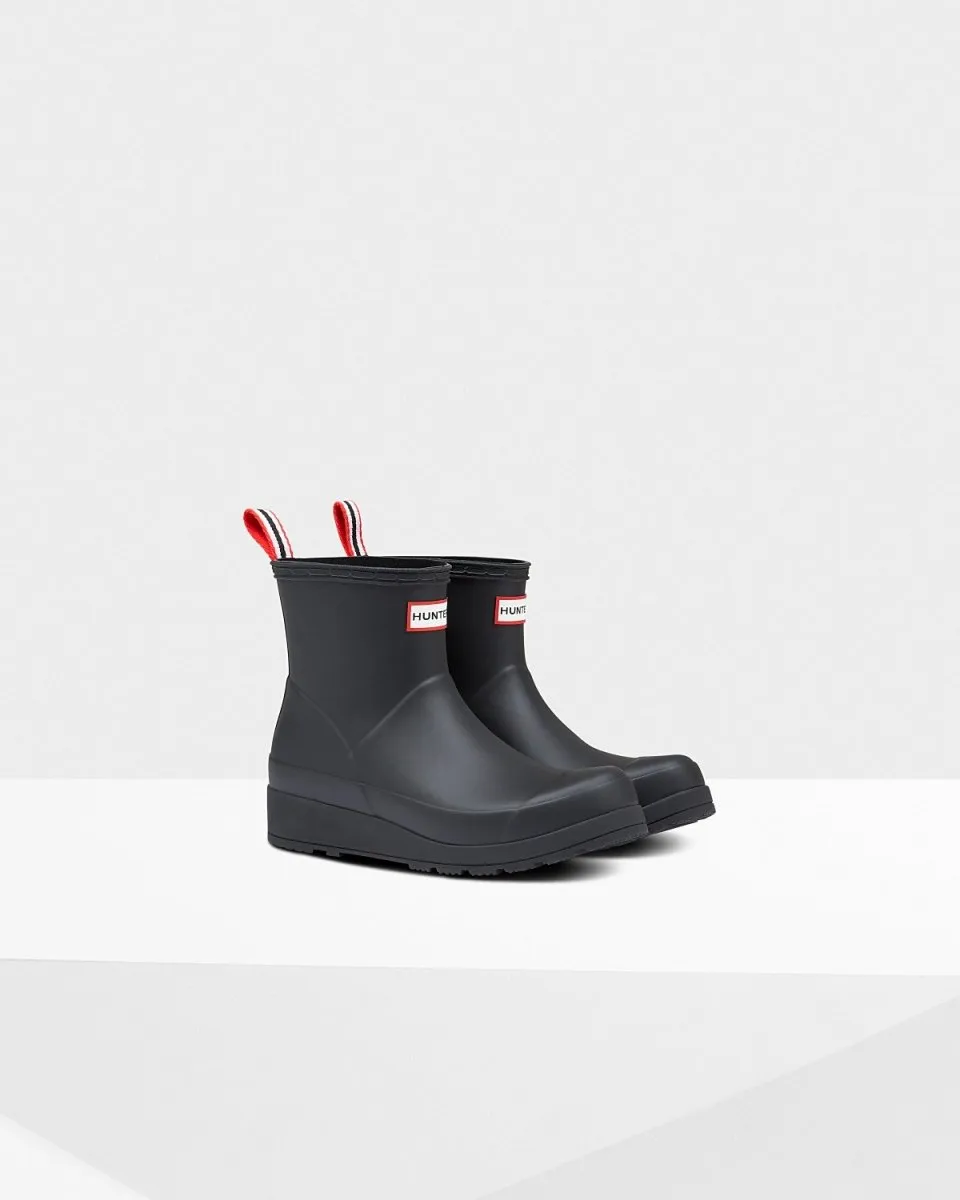 Hunter Original Play Kurze Regenstiefel für Damen Schwarz