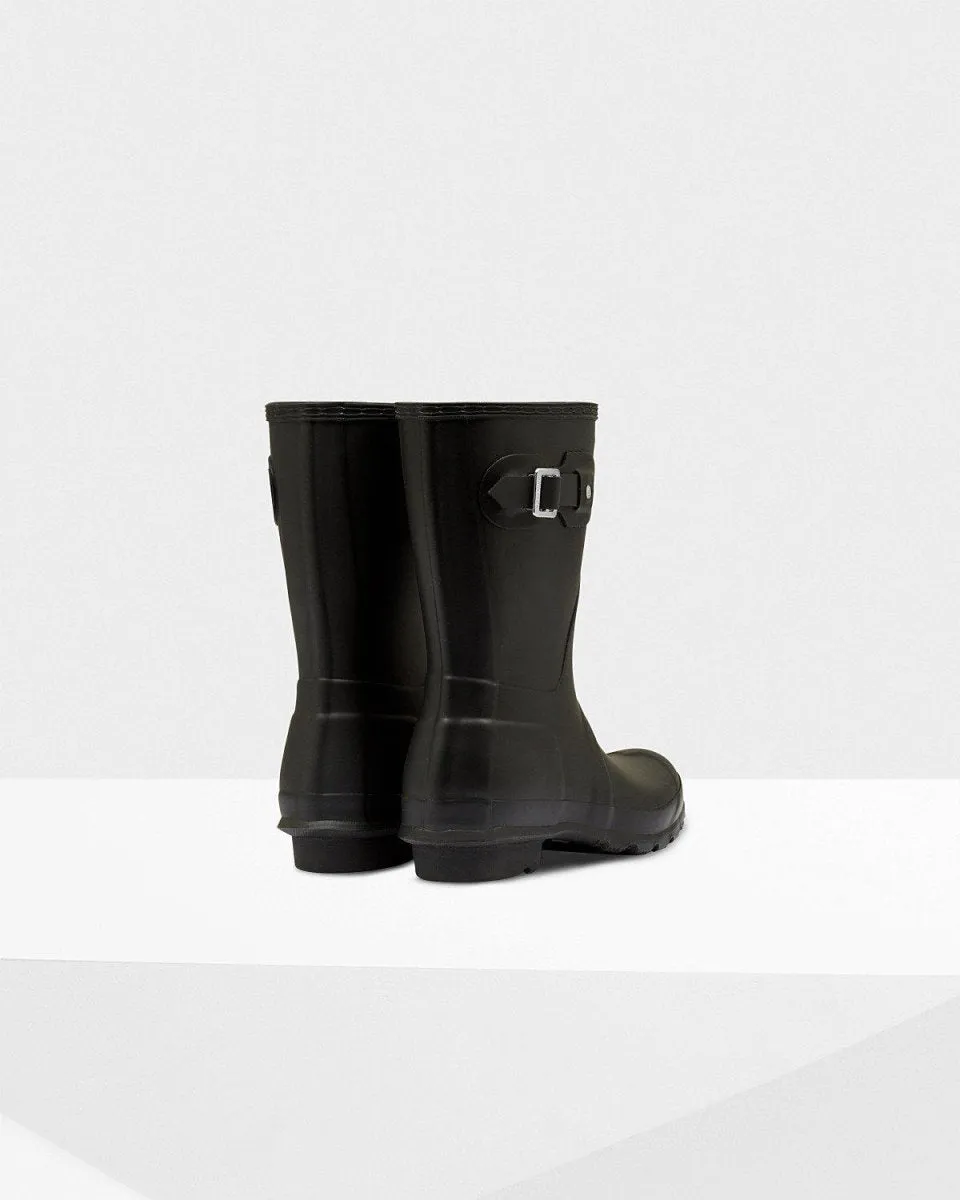 Hunter Original Kurze Regenstiefel für Damen Schwarz