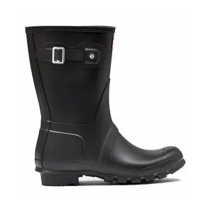 Hunter Original Kurze Regenstiefel für Damen Schwarz