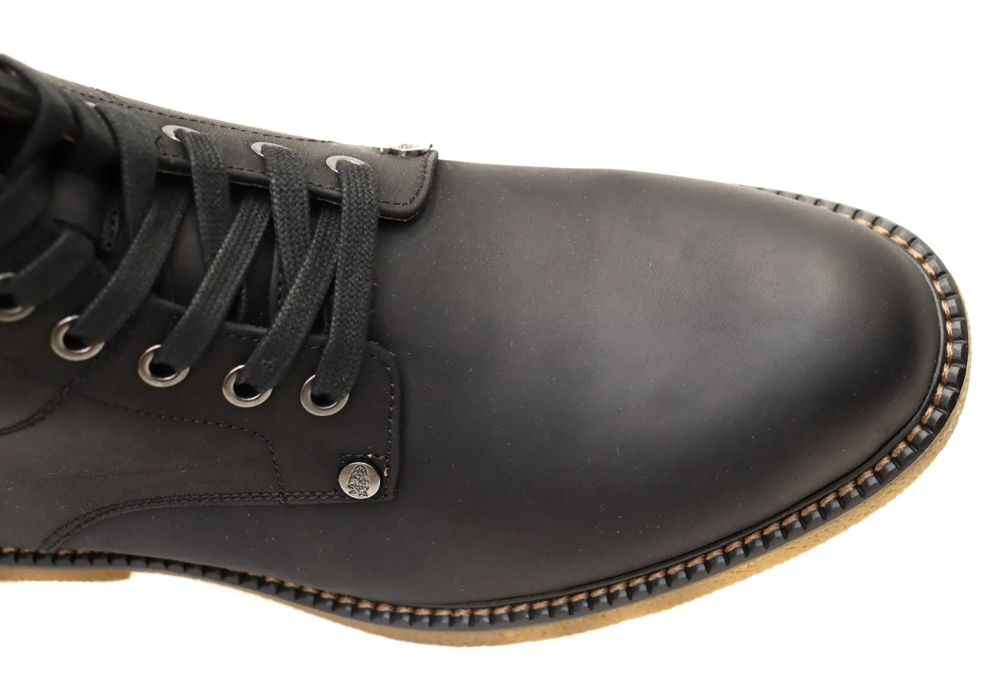 Hush Puppies Montreal Herren Lederstiefel mit Schnürung in weiter Weite Hush Puppies Schuhe