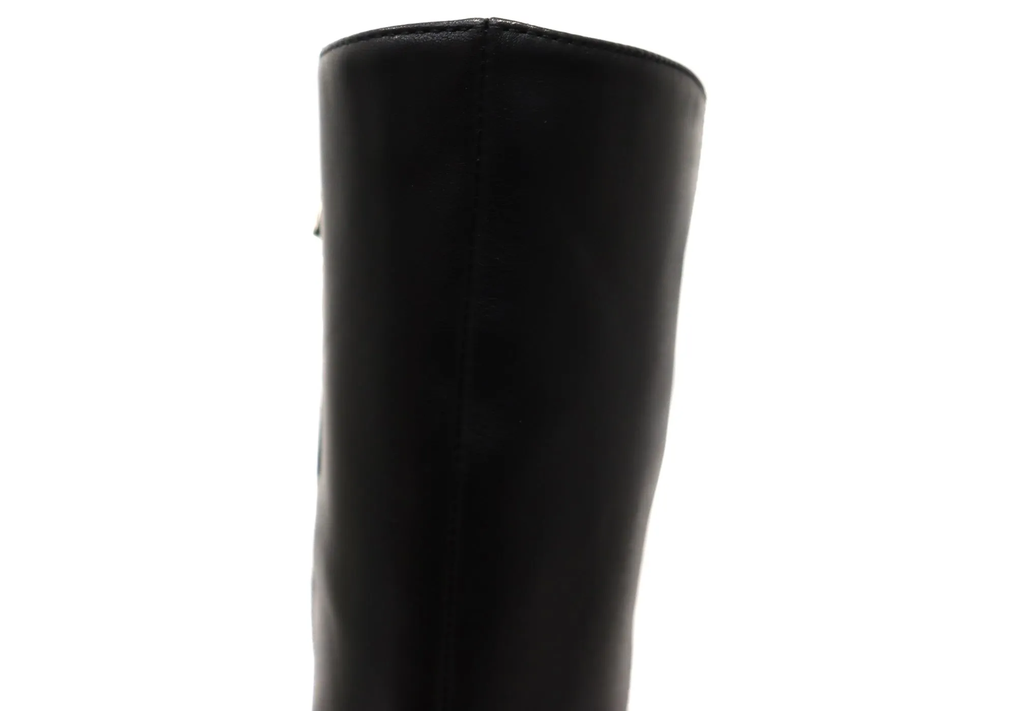 Hush Puppies Patron Damen Leder Stiefel mit Absatz in schwarz, mittlere Schafthöhe Hush Puppies Schuhe