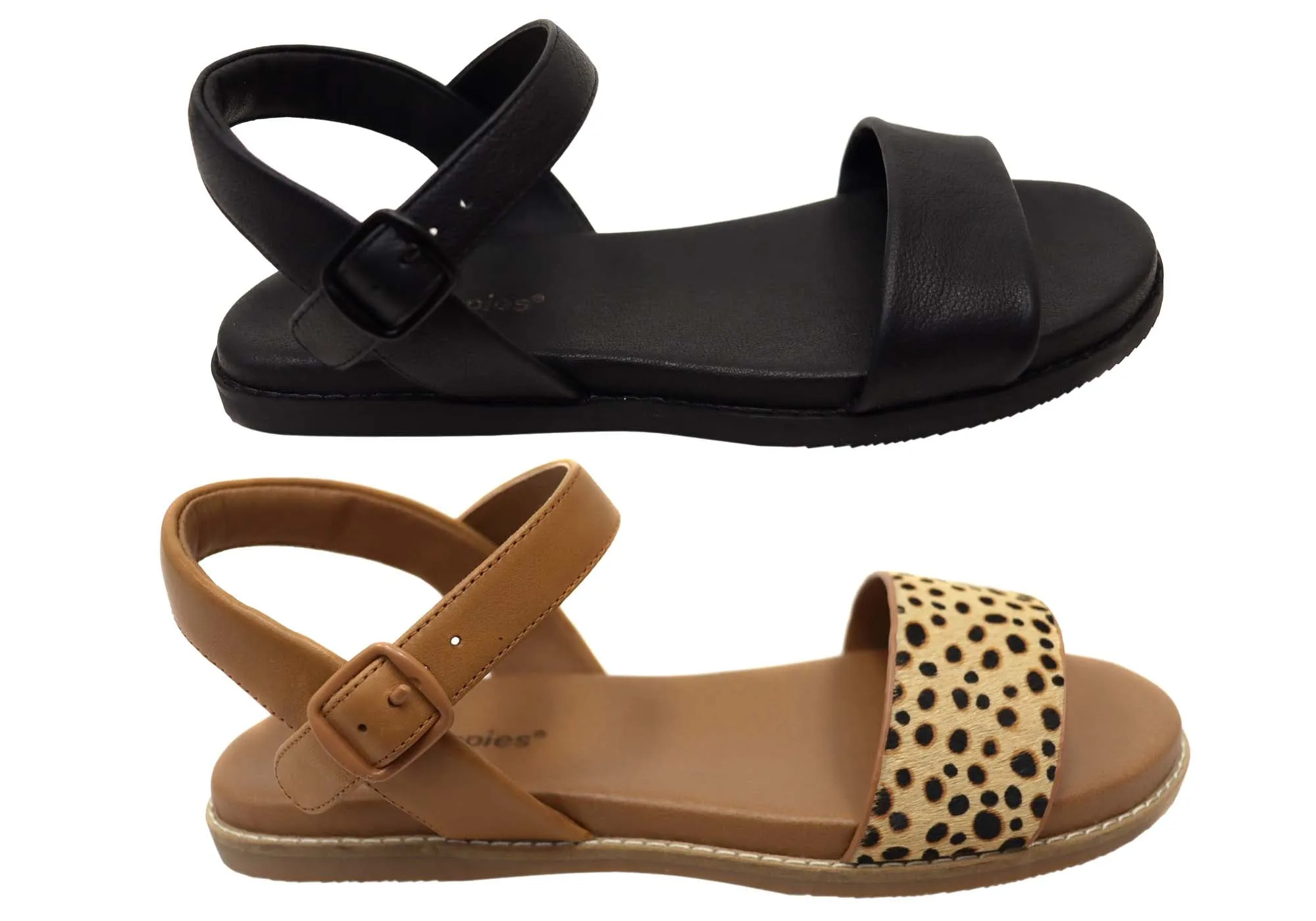 Hush Puppies Promise Damen Bequeme Ledersandalen Hush Puppies Schuhe