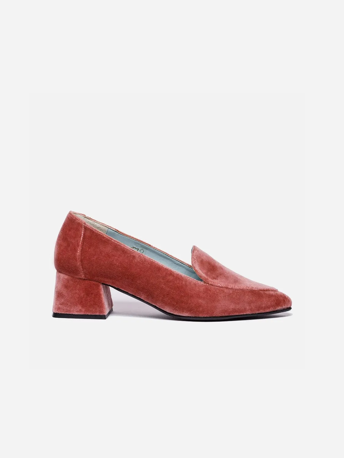 Iris Vegan Velvet Moccasin Loafers | Rosa