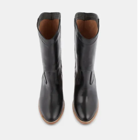 Ivylee Silja Schuhe aus schwarzem Leder_Ivy-Lee