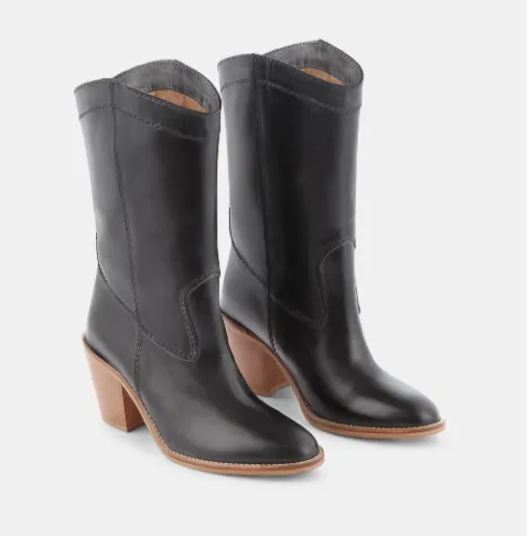 Ivylee Silja Schuhe aus schwarzem Leder_Ivy-Lee