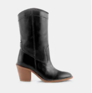 Ivylee Silja Schuhe aus schwarzem Leder_Ivy-Lee