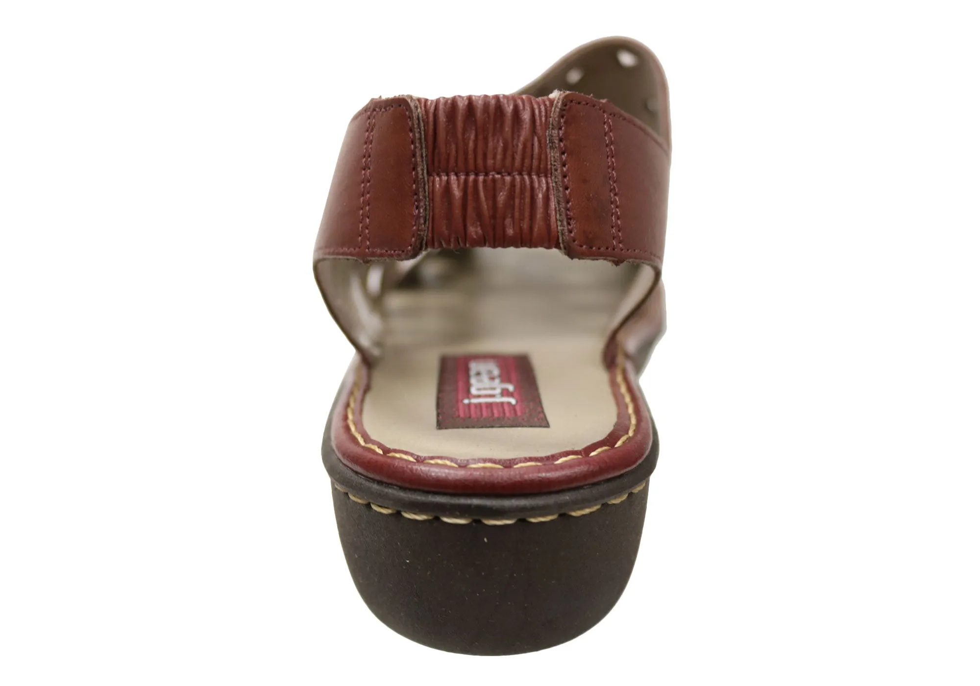 J Gean Orchid Damen Bequeme Ledersandalen Hergestellt In Brasilien J Gean Schuhe