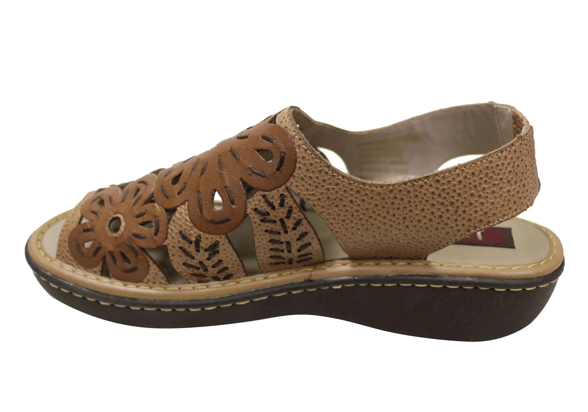 J Gean Orchid Damen Bequeme Ledersandalen Hergestellt In Brasilien J Gean Schuhe