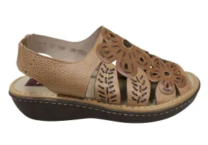 J Gean Orchid Damen Bequeme Ledersandalen Hergestellt In Brasilien J Gean Schuhe