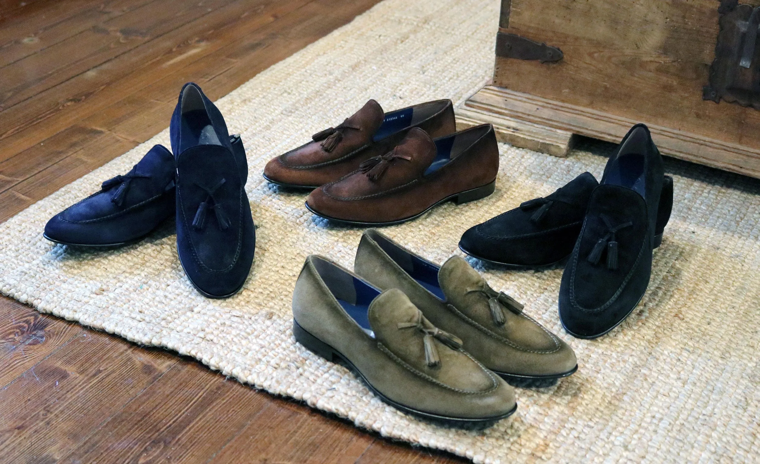 Jean Pierre Wildleder-Loafer mit Quasten in Braun