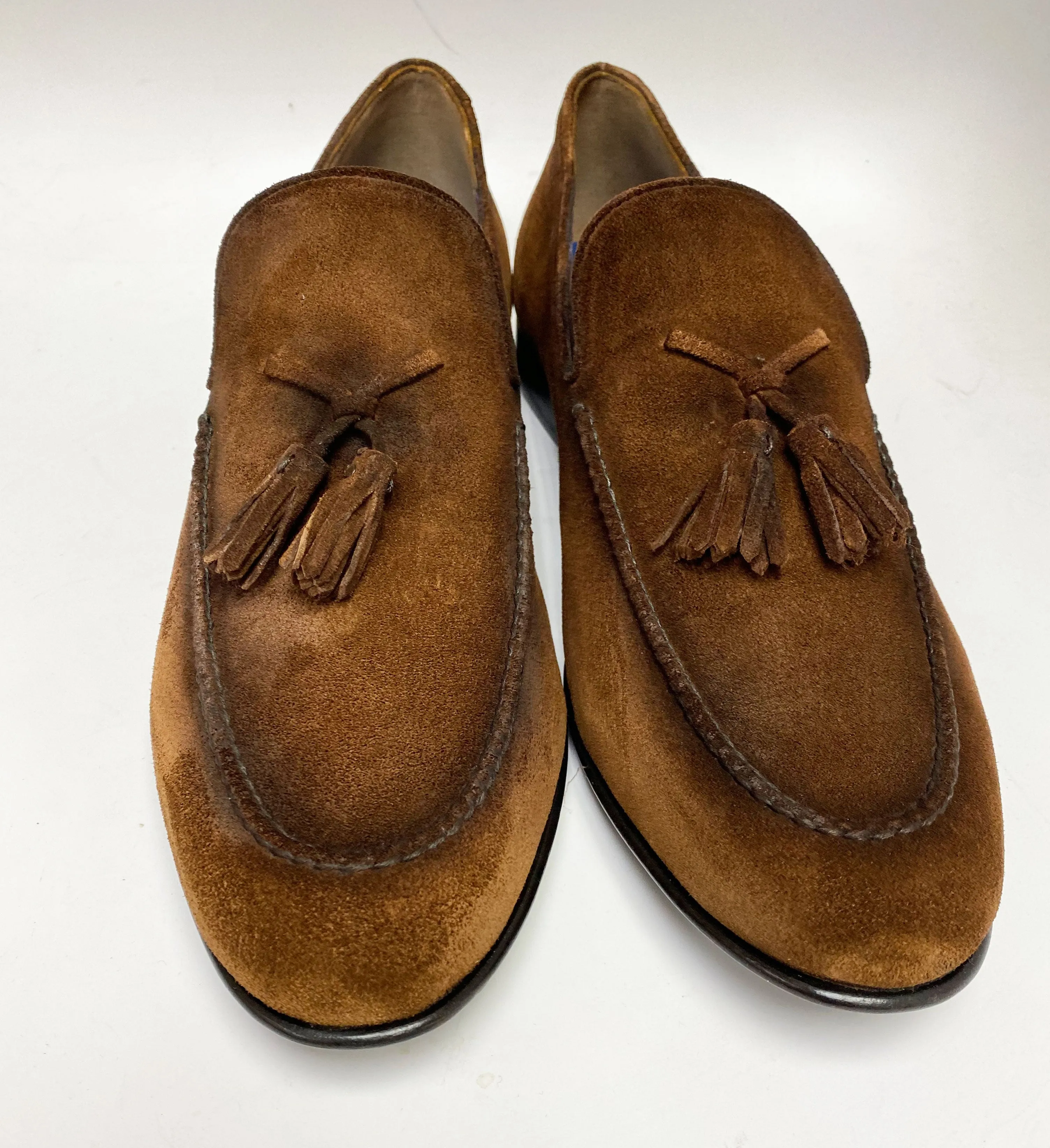 Jean Pierre Wildleder-Loafer mit Quasten in Braun