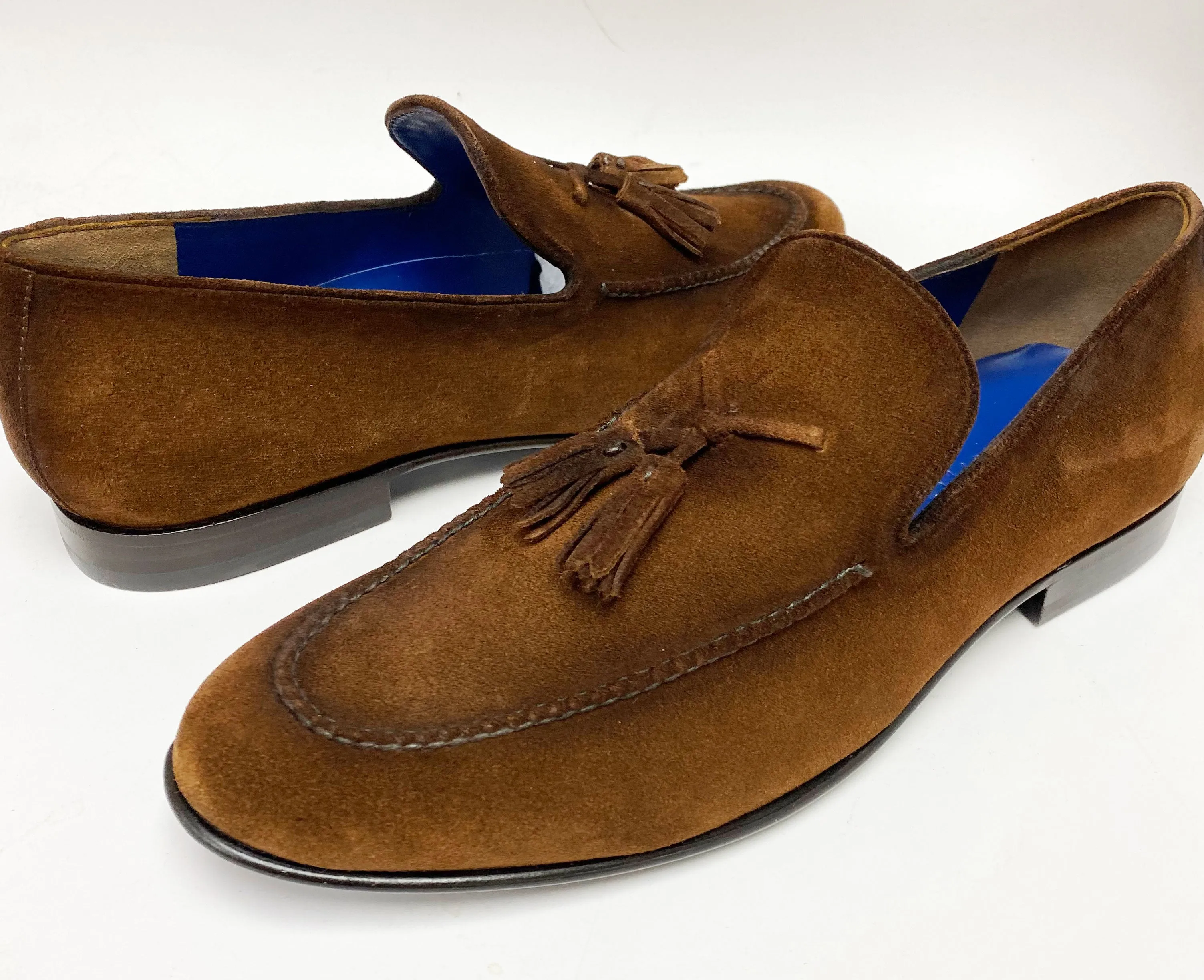 Jean Pierre Wildleder-Loafer mit Quasten in Braun