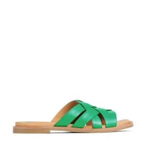 JELSIE LEDER-SLIDES SANDALEN