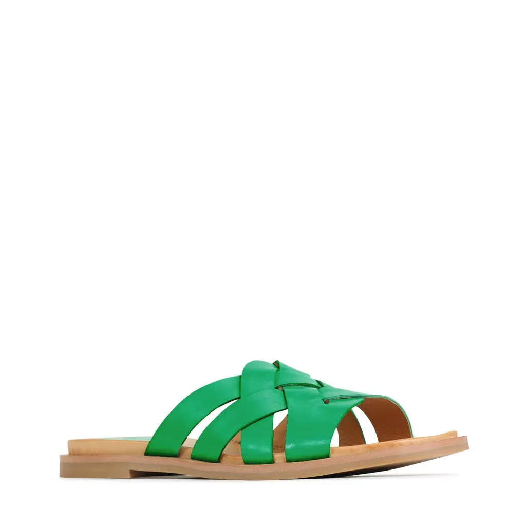 JELSIE LEDER-SLIDES SANDALEN