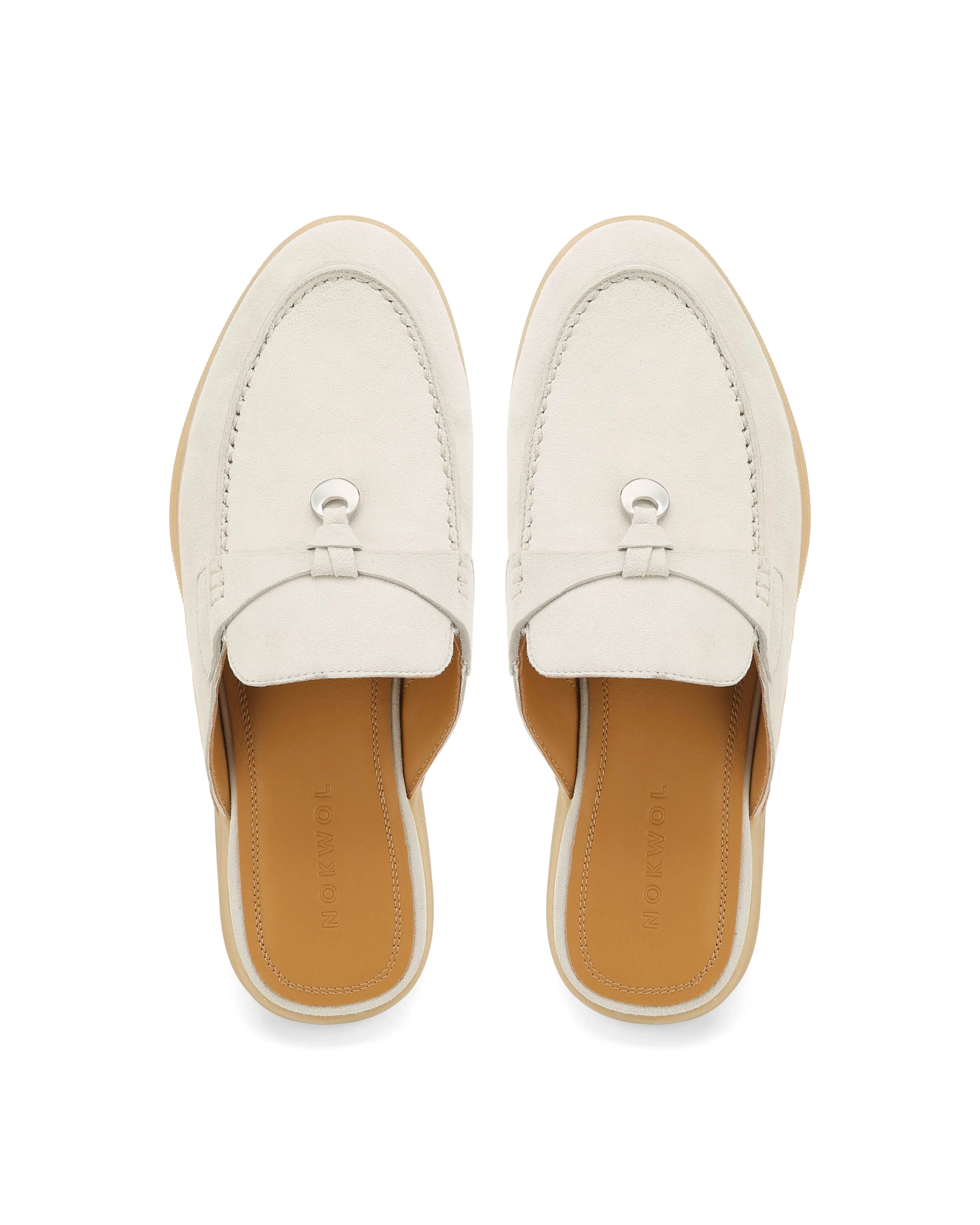 Jessie Off White Wildleder