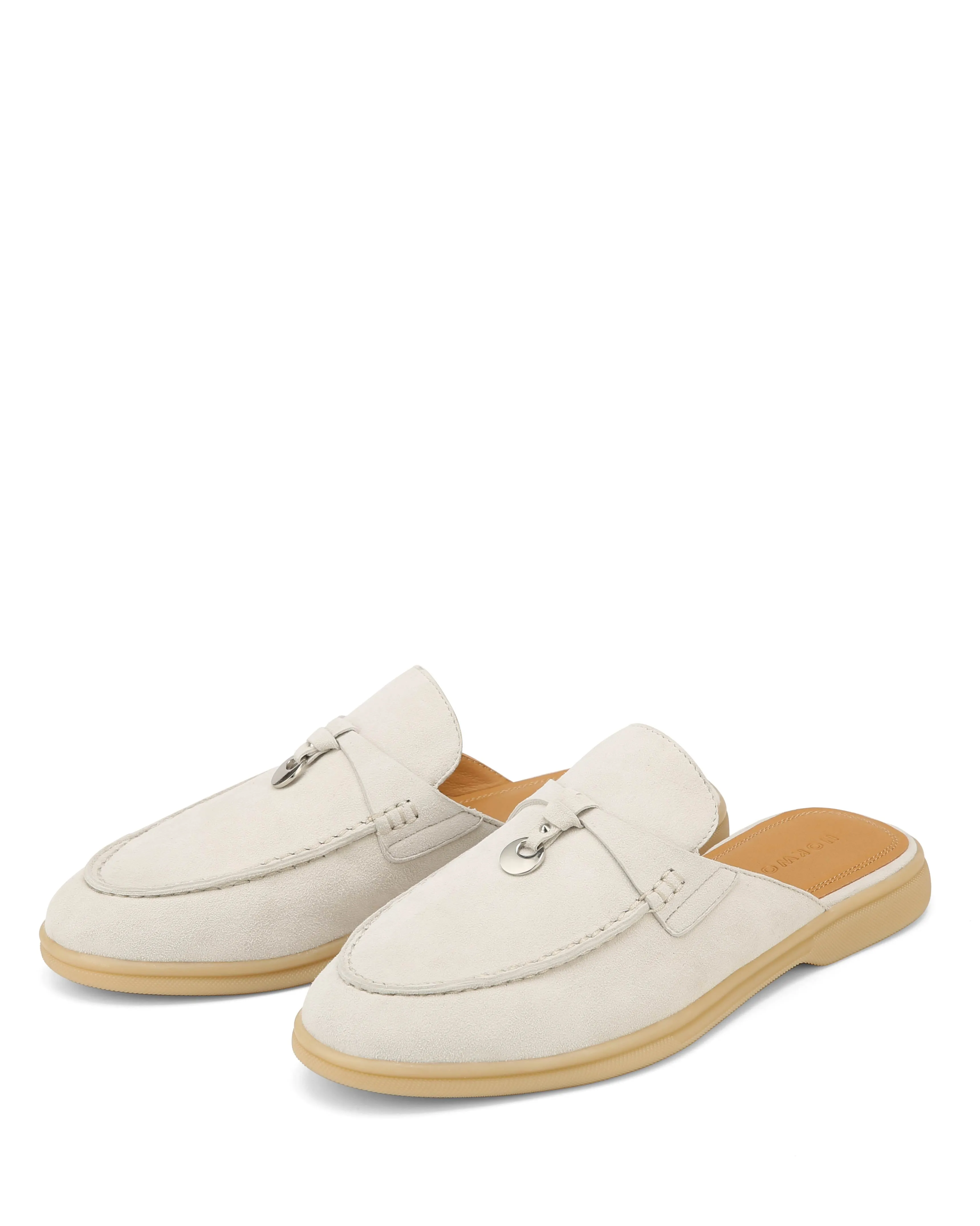 Jessie Off White Wildleder