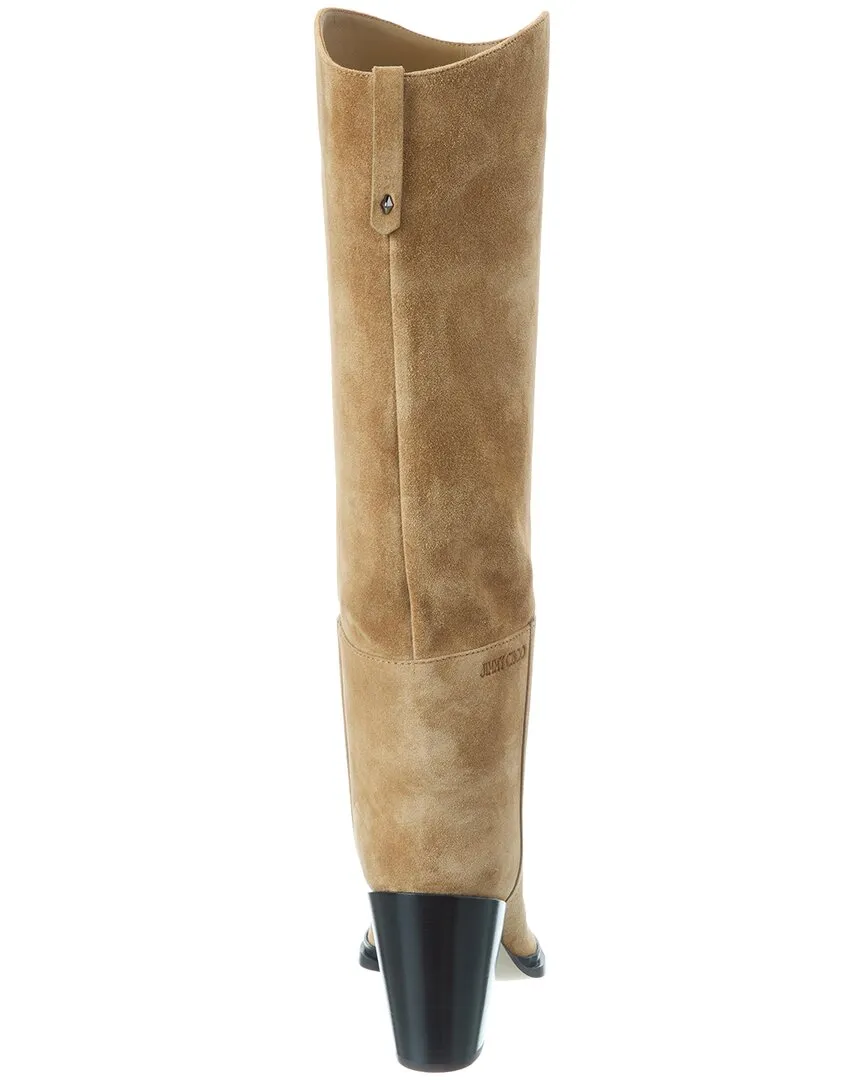 Jimmy Choo Cece 80 Wildleder-Kniestiefel_Jimmy-Choo