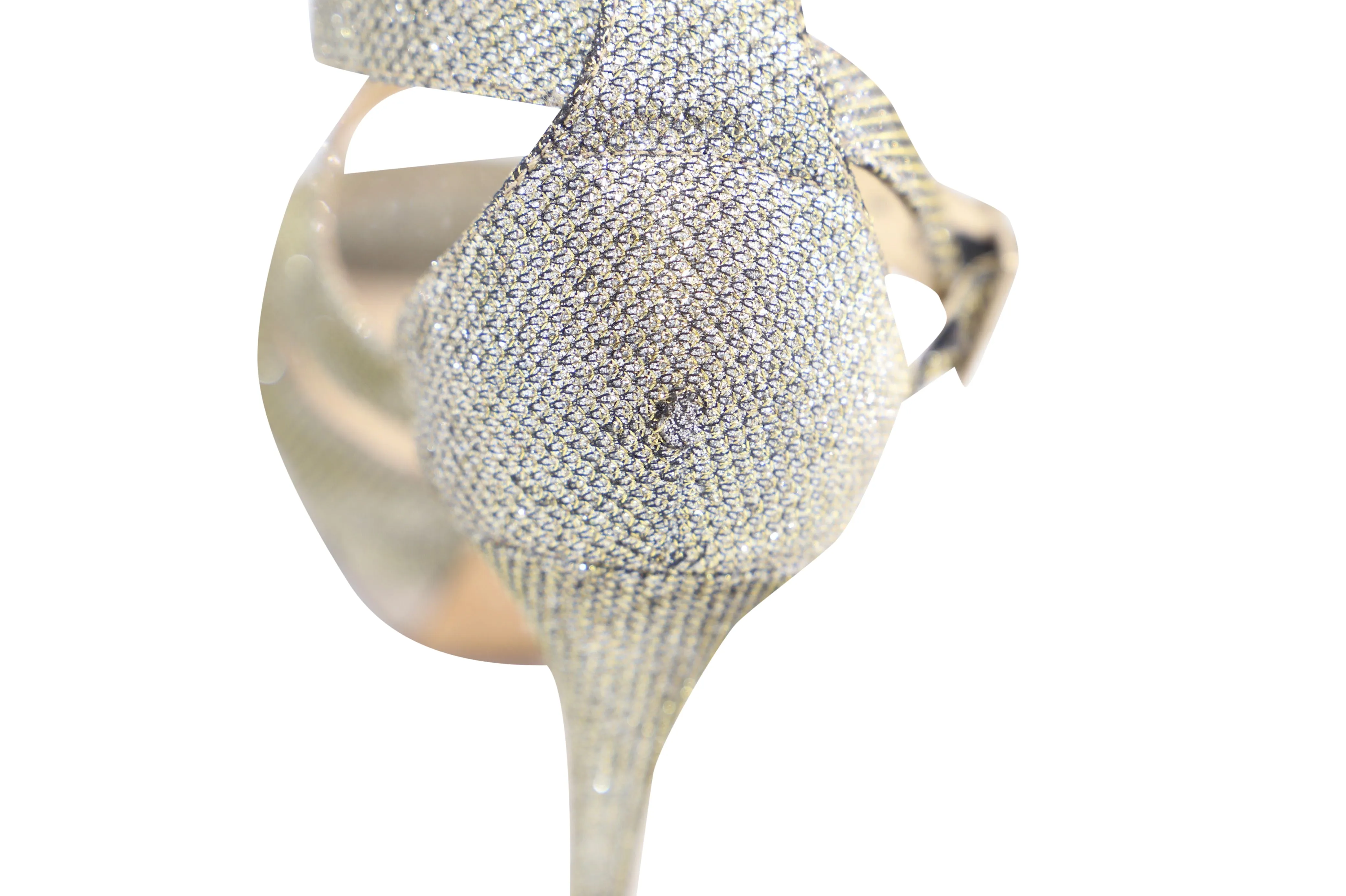 Jimmy Choo Lamé Glitzer Kuki Plateau-Sandalen in Metallicsilber Leder Schuhen_Jimmy-Choo
