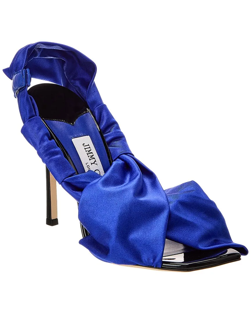 Jimmy Choo Neoma 110 Jersey & Leder-Sandalen_Jimmy-Choo