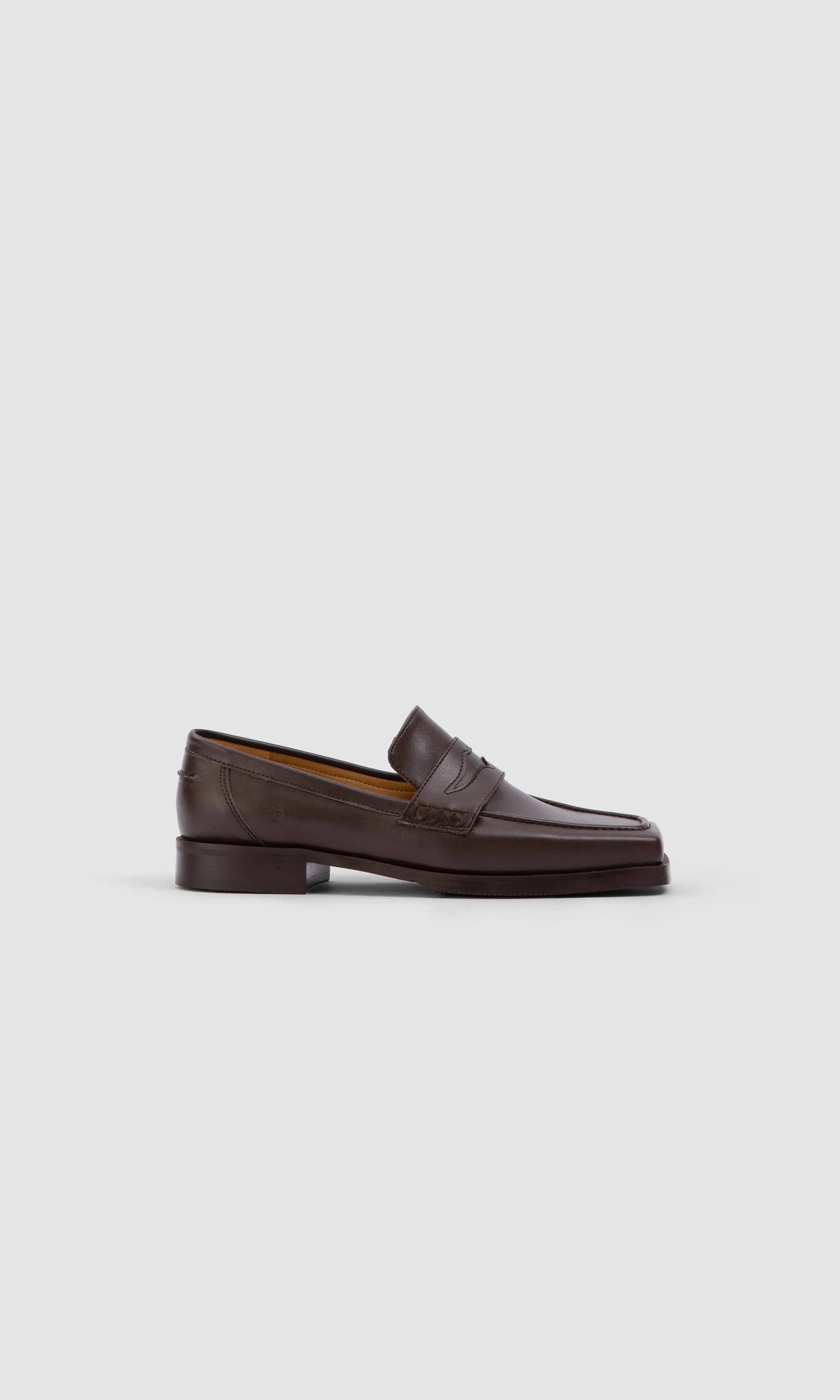 Joan Vegan Olive & Apfel Leder Loafers | Braun