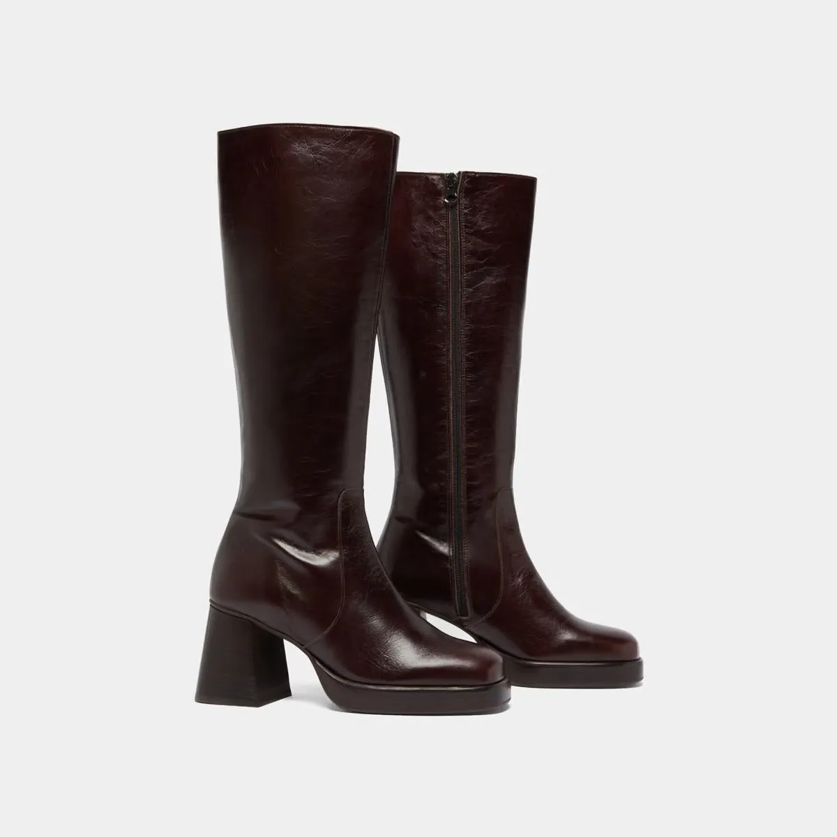 Jonak Damenschuhe 429 - Betina Gealtertes Leder Schokolade