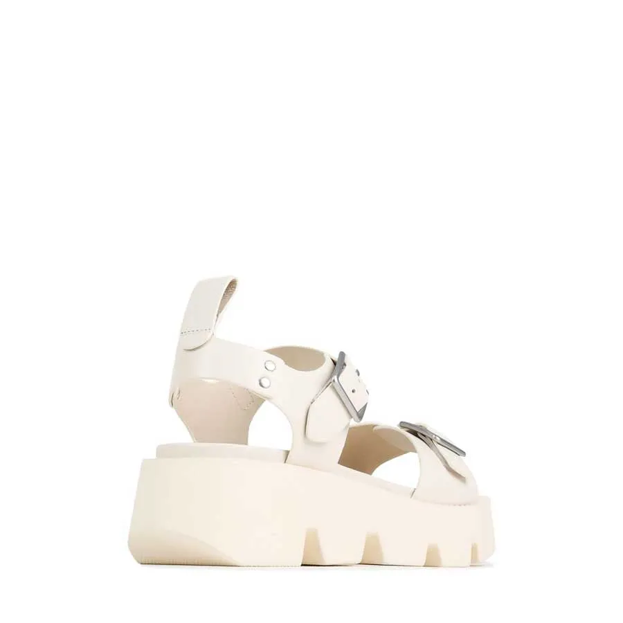 KAIRA LEDER PLATTFORM SANDALEN