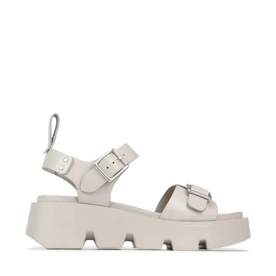 KAIRA LEDER PLATTFORM SANDALEN