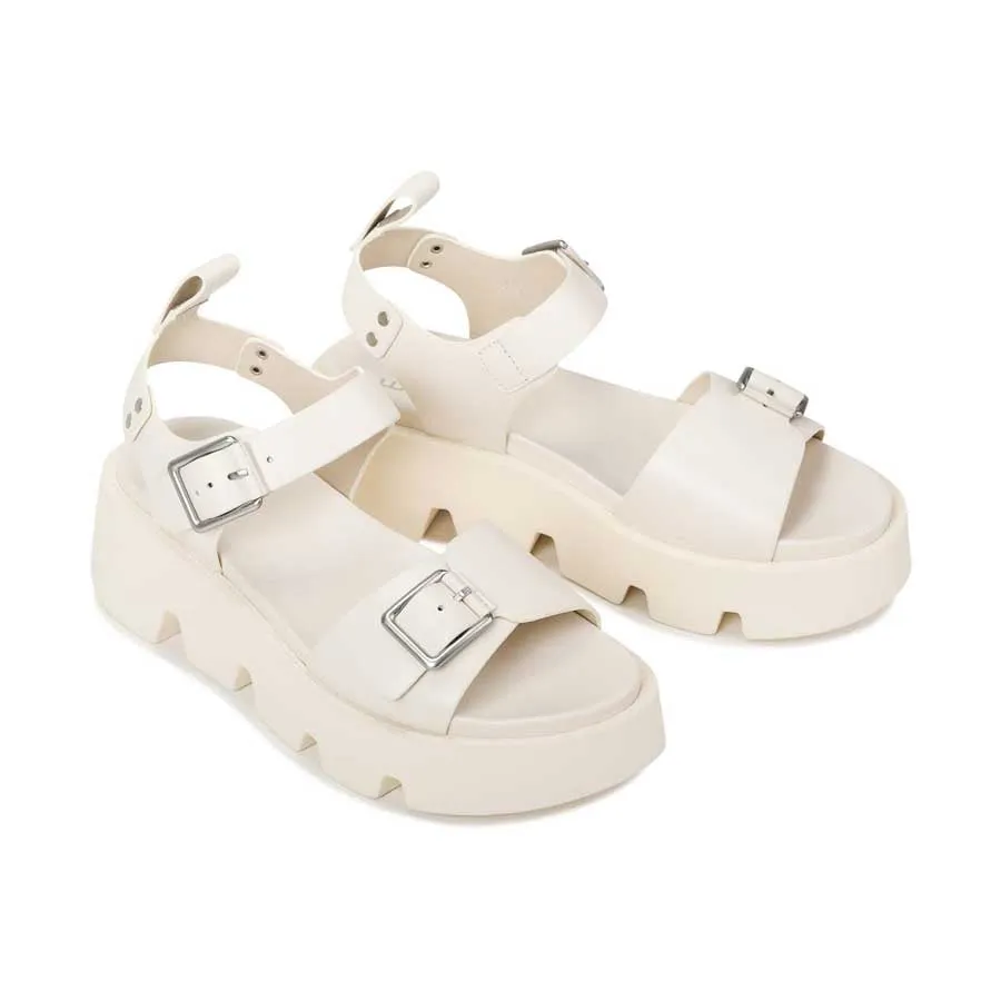 KAIRA LEDER PLATTFORM SANDALEN