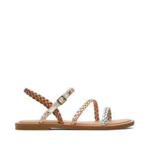 Kira Metallisch Riemchen-Sandalette